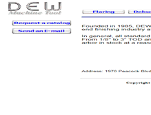 Tablet Screenshot of dewmachinetool.com